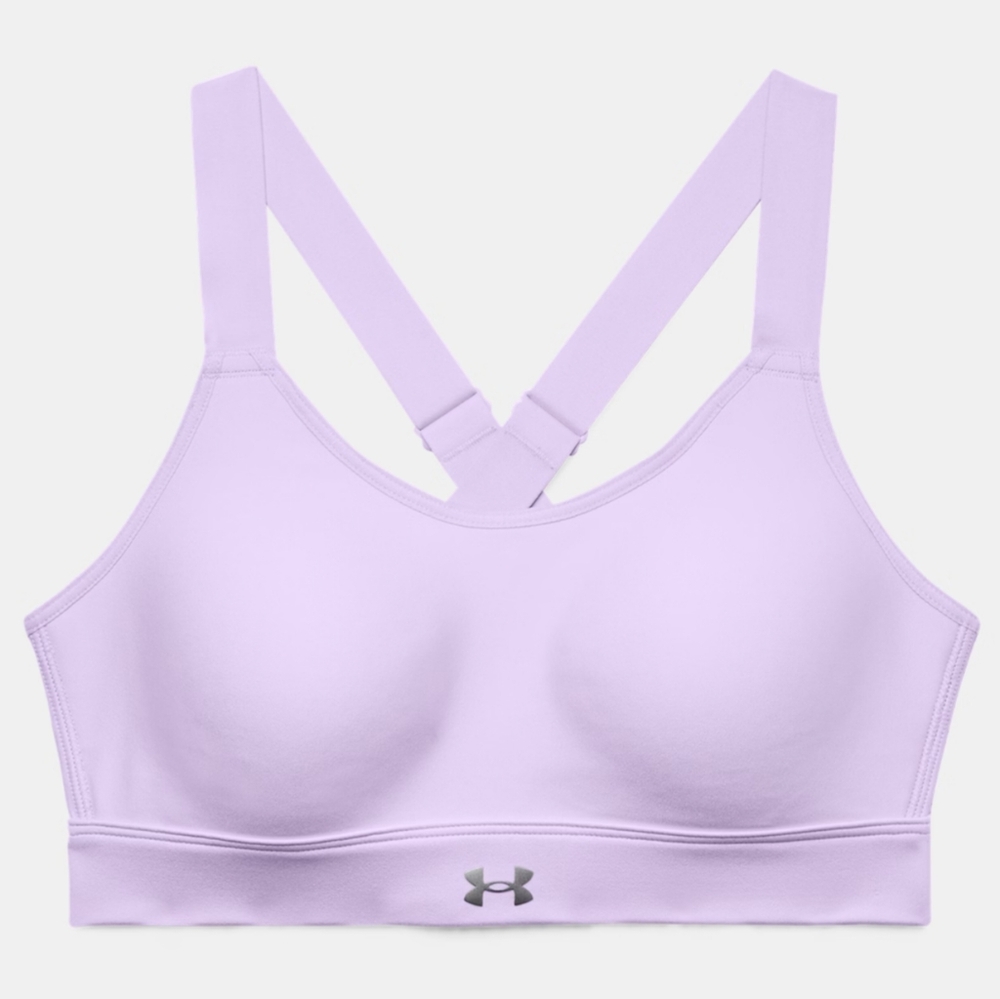 Under Armour Lavender Sports Bra, Size Large